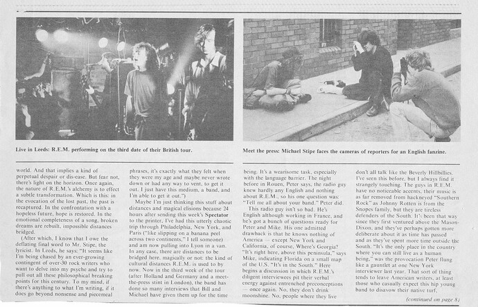 REM Cheshire Spectator May 24 1984 c